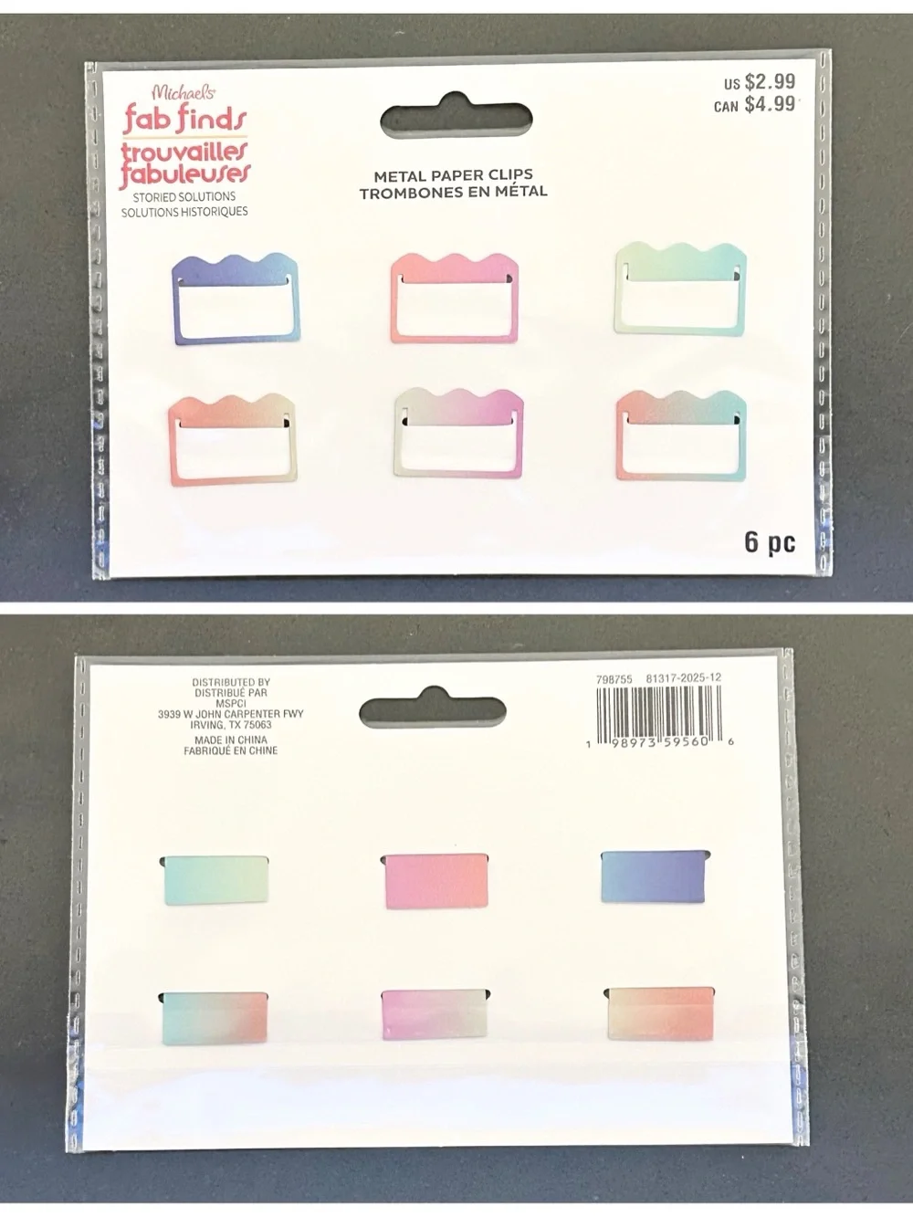 Girl’s Pastel Stationary Birthday Gift Set Back to School Supplies NWT Michael’s